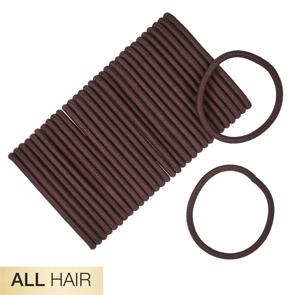 All Hair Brown 2X Stronger Hair Ties 32pk - No Damage®